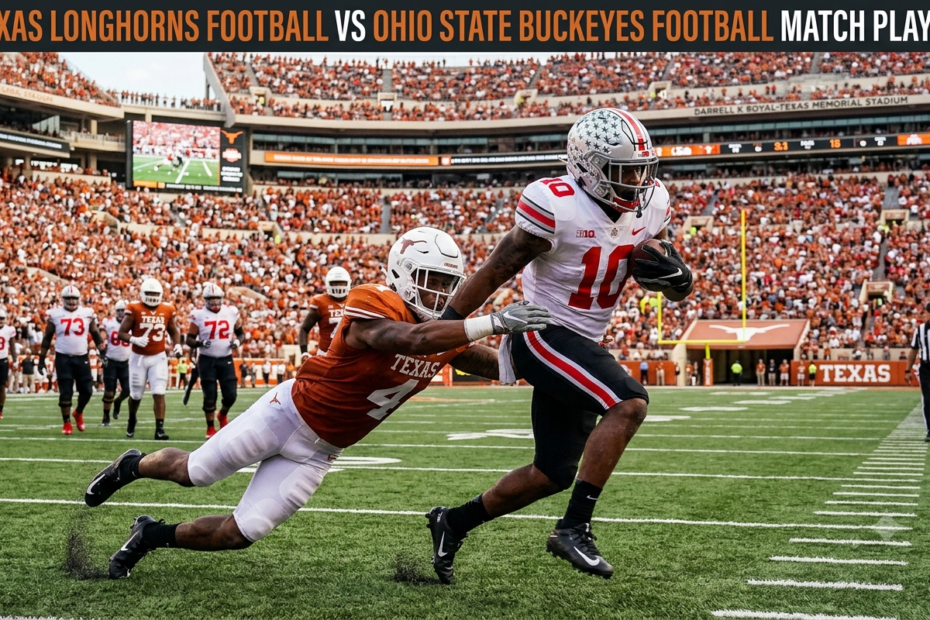 texas longhorns football vs ohio state buckeyes football match player stats