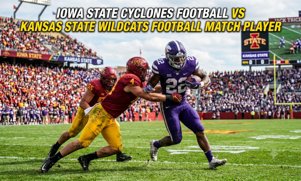 iowa state cyclones football vs kansas state wildcats football match player stats