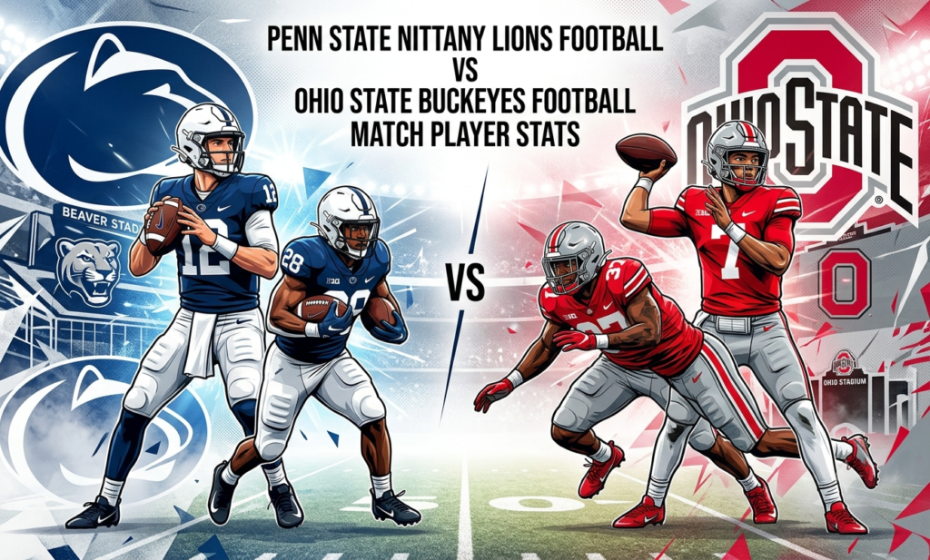penn state nittany lions football vs ohio state buckeyes football match player stats