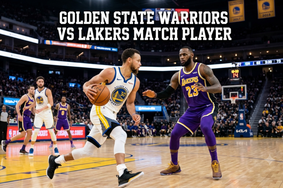 golden state warriors vs lakers match player stats