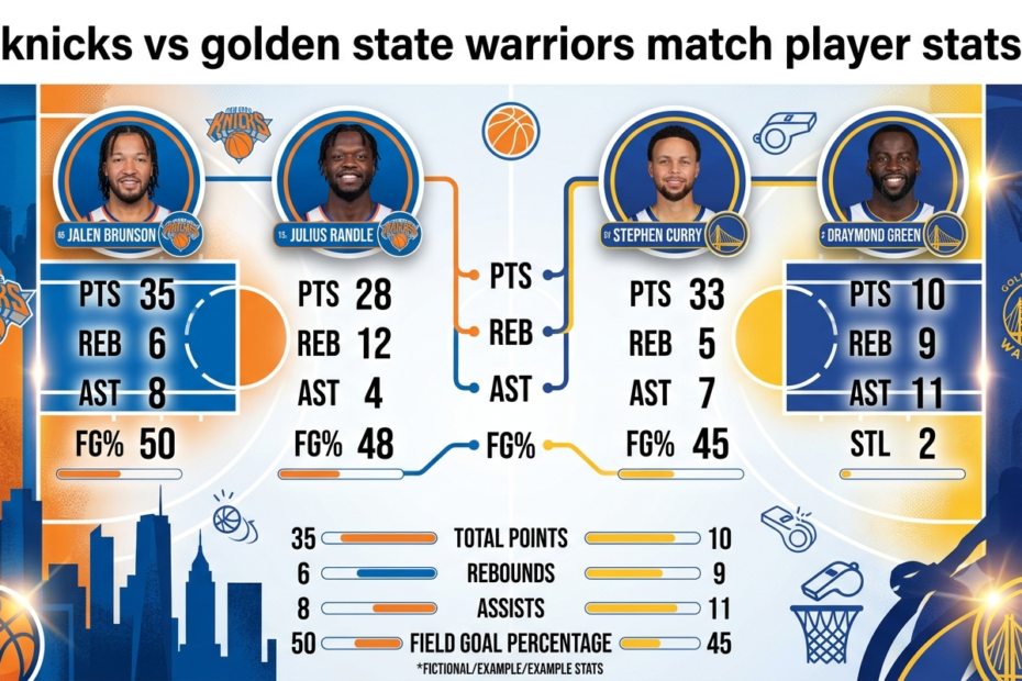 knicks vs golden state warriors match player stats